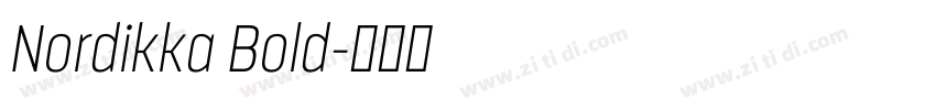 Nordikka Bold字体转换